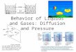 Behavior  of Liquids and Gases: Diffusion and Pressure
