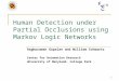 Human Detection under Partial Occlusions using Markov Logic Networks