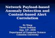 Network Payload-based Anomaly Detection and Content-based Alert Correlation