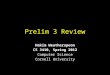 Prelim 3  Review
