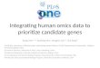 Integrating human omics data to prioritize candidate genes