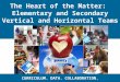 The Heart of the Matter:  Elementary and Secondary Vertical and Horizontal Teams