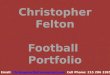 Christopher Felton Football  Portfolio