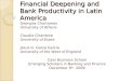 Financial Deepening and Bank Productivity in Latin America
