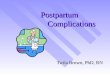 Postpartum  Complications