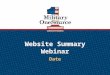 Website Summary  Webinar