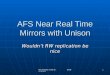 AFS Near Real Time Mirrors with Unison