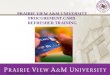 PRAIRIE VIEW A&M UNIVERSITY PROCUREMENT CARD  REFRESHER TRAINING