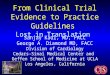 From Clinical Trial Evidence to Practice Guidelines Lost in Translation