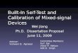 Built-In Self-Test and Calibration of Mixed-signal Devices