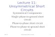 Lecture 11: Unsymmetrical Short Circuits