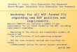Workshop for all NSF-funded PIs regarding new NSF policies and requirements