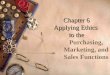 Chapter 6 Applying Ethics  to the