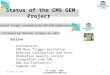 Status of the CMS GEM Project