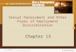 Sexual Harassment and Other Forms of Employment Discrimination