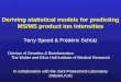 Deriving statistical models for predicting MS/MS product ion intensities