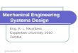 Mechanical Engineering Systems Design
