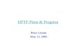 HPTF Plans & Progress
