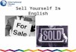 Sell Yourself In English