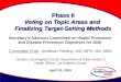 Phase II Voting on Topic Areas and  Finalizing  Target-Setting Methods