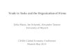 Trade in Tasks and the Organization of Firms