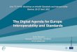 The Digital Agenda for Europe   Interoperability and Standards