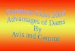 European Class 2005 Advantages of Dams  By Avis and Gemma
