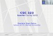 CSC 323  Quarter:  Spring 02/03