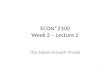 ECON*2100 Week 2 – Lecture 2