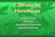 Climate of Honduras