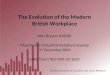 The Evolution of the Modern British Workplace Alex Bryson (NIESR )