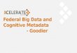 Federal Big Data  and Cognitive  Metadata - Goodier
