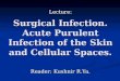 Surgical Infection. Acute Purulent Infection of the Skin and Cellular Spaces