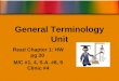 General Terminology Unit