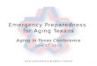 Emergency Preparedness  for Aging Texans