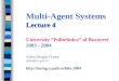 Formal models for representing agents Lecture outline