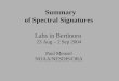 Summary of Spectral Signatures Labs in Bertinoro  23 Aug – 2 Sep 2004 Paul Menzel NOAA/NESDIS/ORA