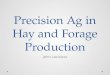 Precision Ag in Hay and Forage Production
