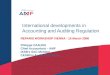 International developments in Accounting and Auditing Regulation