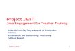 Project JETT Java Engagement for Teacher Training