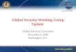 Global Security Working Group Update