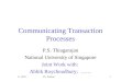 Communicating Transaction Processes