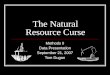 The Natural Resource Curse