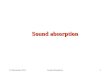 Sound absorption