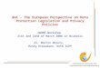 AmI – The European Perspective on Data Protection Legislation and Privacy Policies
