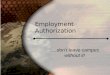 Employment Authorization