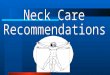 Neck Care Recommendations