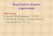 Regulation  of gene expression