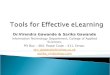 Tools for Effective eLearning
