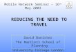 REDUCING THE NEED TO TRAVEL